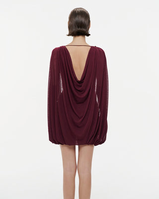 A455 Burgundy Dress