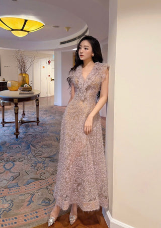 B583 Lueur Plume Dress