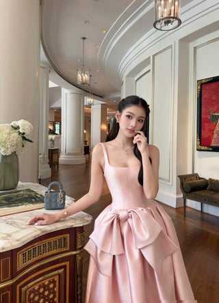 P0428 Corset Ribbon Dress