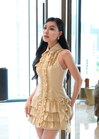 B426 Linen Duchess Dress