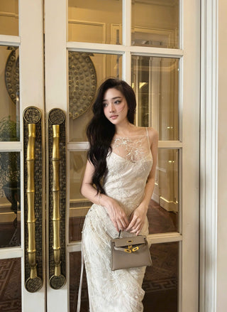 B516 Bloom Sheer Midi