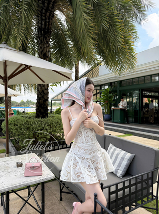 B445 Lace sorbet dress