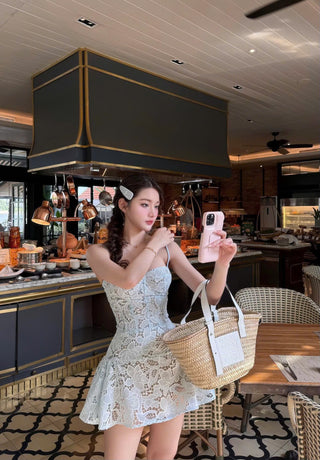 B445 Lace sorbet dress