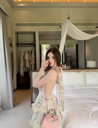 P0406 Floral Maxi Dress