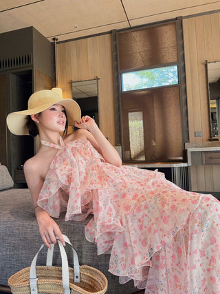 P0405 Floral Maxi Dress