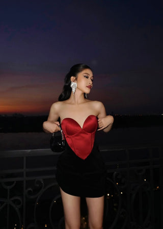 A299 SERAPHINA FLIRTY VELVET DRESS