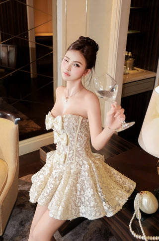 P0418 Floral Corset Dress
