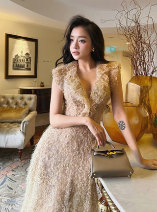 B583 Lueur Plume Dress