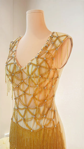 A144 GOLDEN WALTZ DRESS