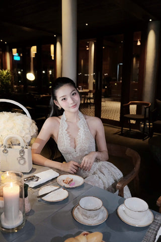 P0416 French Lace Dress