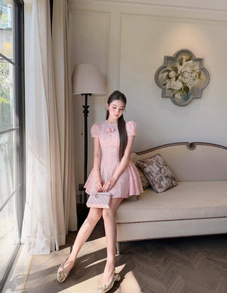 P0296 Lace Mini Dress