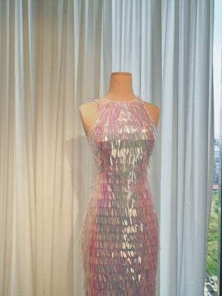 A370 HOLOGLITZ MERMAID DRESS