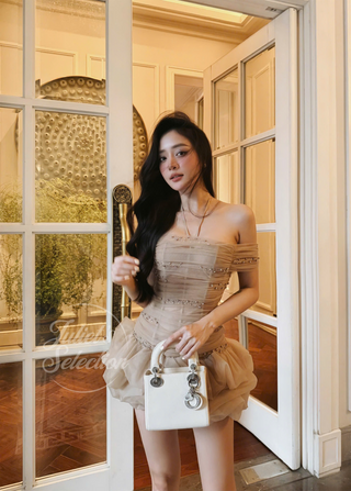 P0253 Caramel Mini Dress