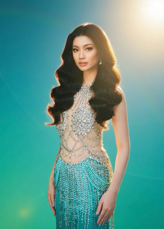 AA0012 EMERALD ENIGMA ELYSIUM GOWN