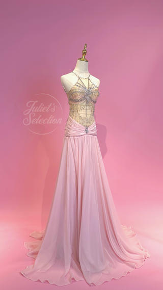 AA0021 PINK FLOURITE GOWN