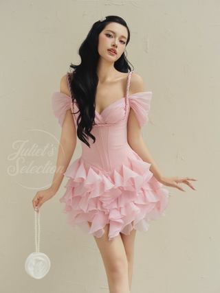 B476 ROSALINA RUFFLE DRESS