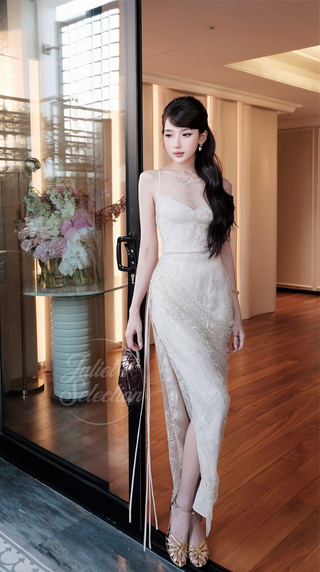 B516 Bloom Sheer Midi