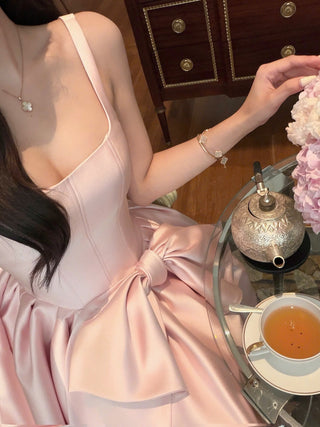 P0428 Corset Ribbon Dress