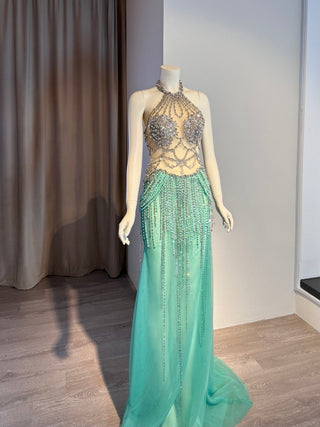 AA0012 EMERALD ENIGMA ELYSIUM GOWN