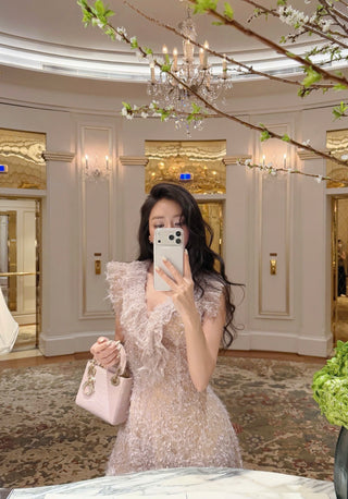 B583 Lueur Plume Dress