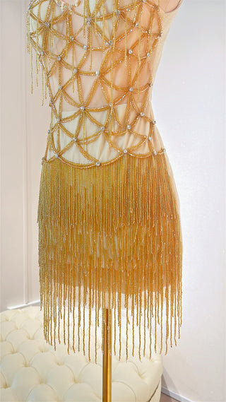 A144 GOLDEN WALTZ DRESS