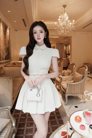 P0502 Ribbon Mini Dress