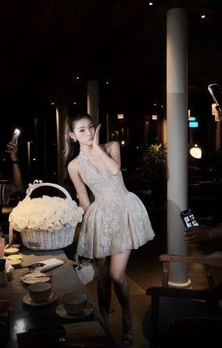 P0416 French Lace Dress