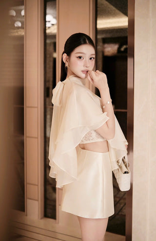 P0437 Organza Ruffle Set