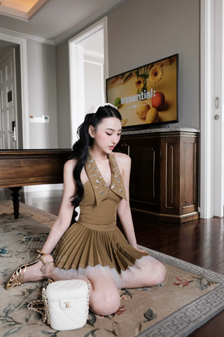 B510 Chic pleated set