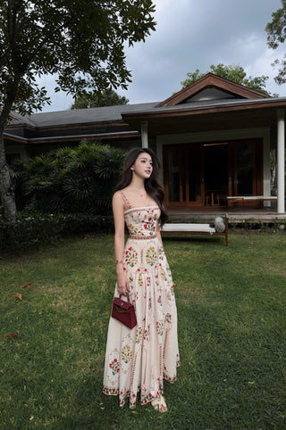 P0414 Vintage Floral Dress