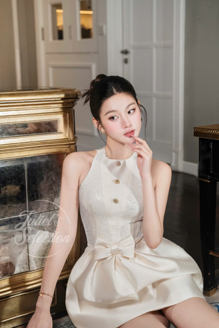 B518 Colette Bow Mini Dress