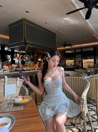 B445 Lace sorbet dress
