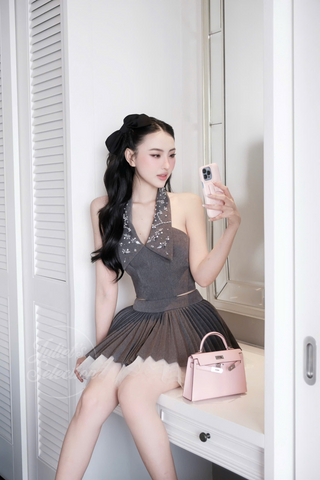 B510 Chic pleated set