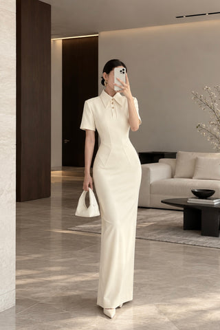 B620 Safari Collar Dress