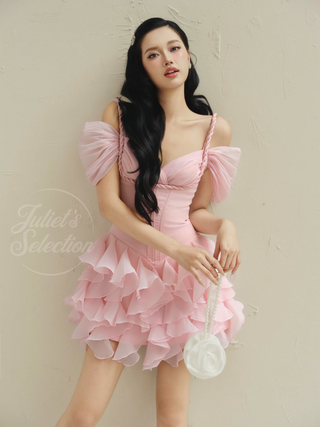 B476 ROSALINA RUFFLE DRESS