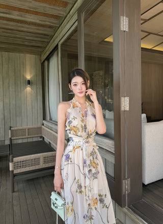 P0404 Floral Maxi Dress