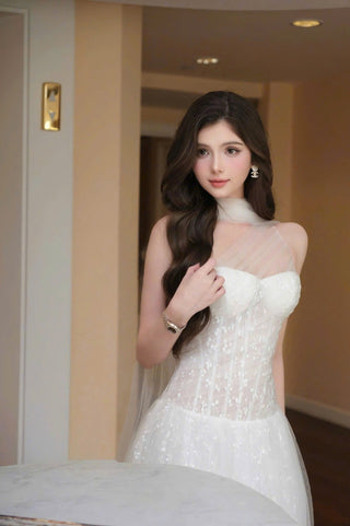 B636 Ethereal Petal Dress