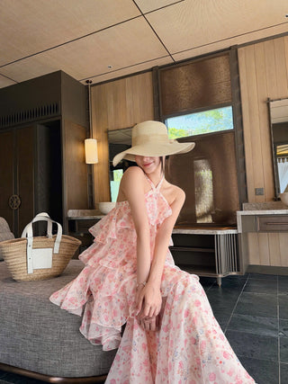 P0405 Floral Maxi Dress