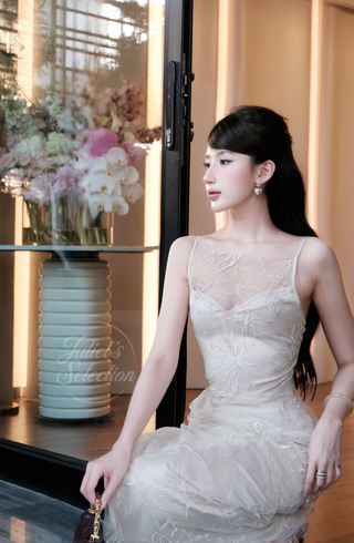 B516 Bloom Sheer Midi