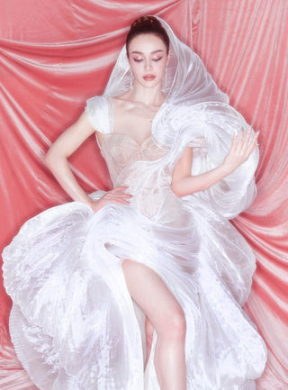 AA0155 ART ORIGAMI GOWN