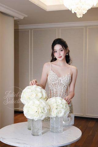 B332 VINE BLOSSOM LACE DRESS