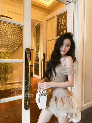 P0253 Caramel Mini Dress