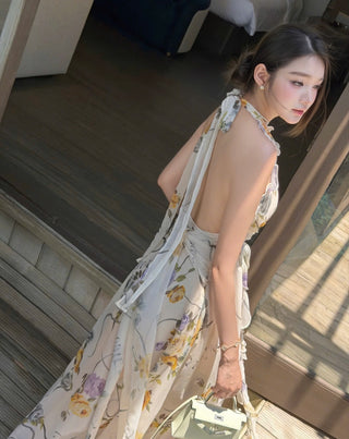 P0404 Floral Maxi Dress