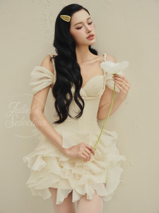 B476 ROSALINA RUFFLE DRESS