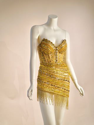 AA0015 VEGAS GOLDEST TREASURE DRESS