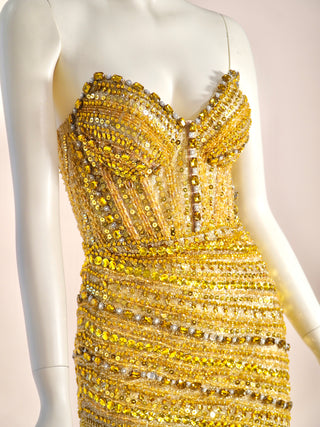 AA0015 VEGAS GOLDEST TREASURE DRESS