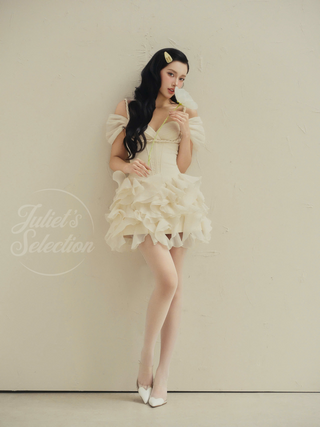 B476 ROSALINA RUFFLE DRESS