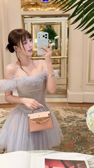 P0432 Ruffle Mini Dress