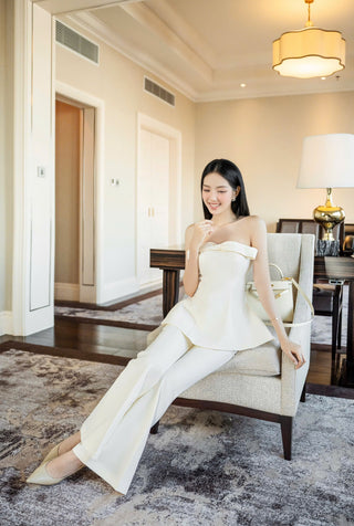 P0243 Ribbon Blouse Set