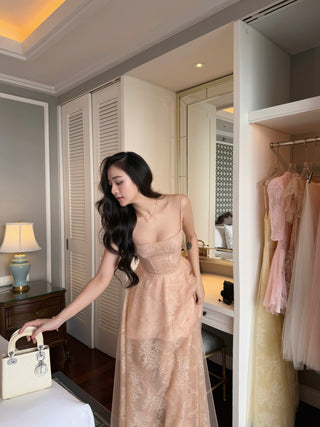 P0308 Lace Maxi Dress